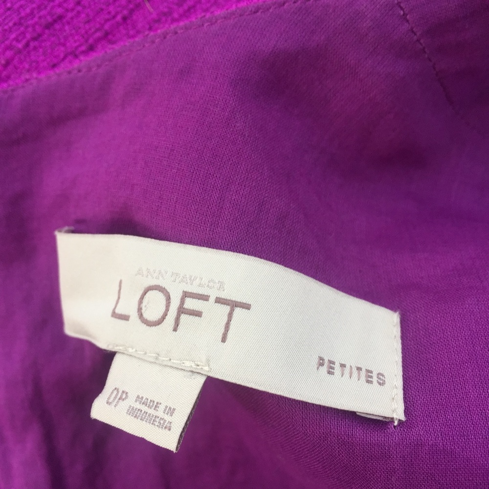 Sold - Ann Taylor LOFT Purple Shift Dress - Picture 6 of 8